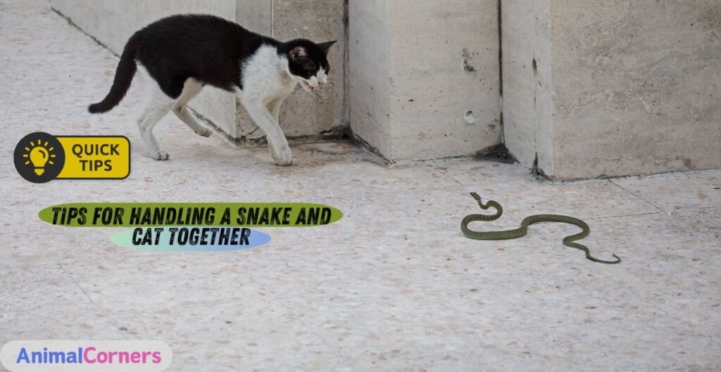 Tips for Handling a Snake and Cat Together