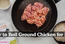 How to Boil Ground Chicken for Dogs