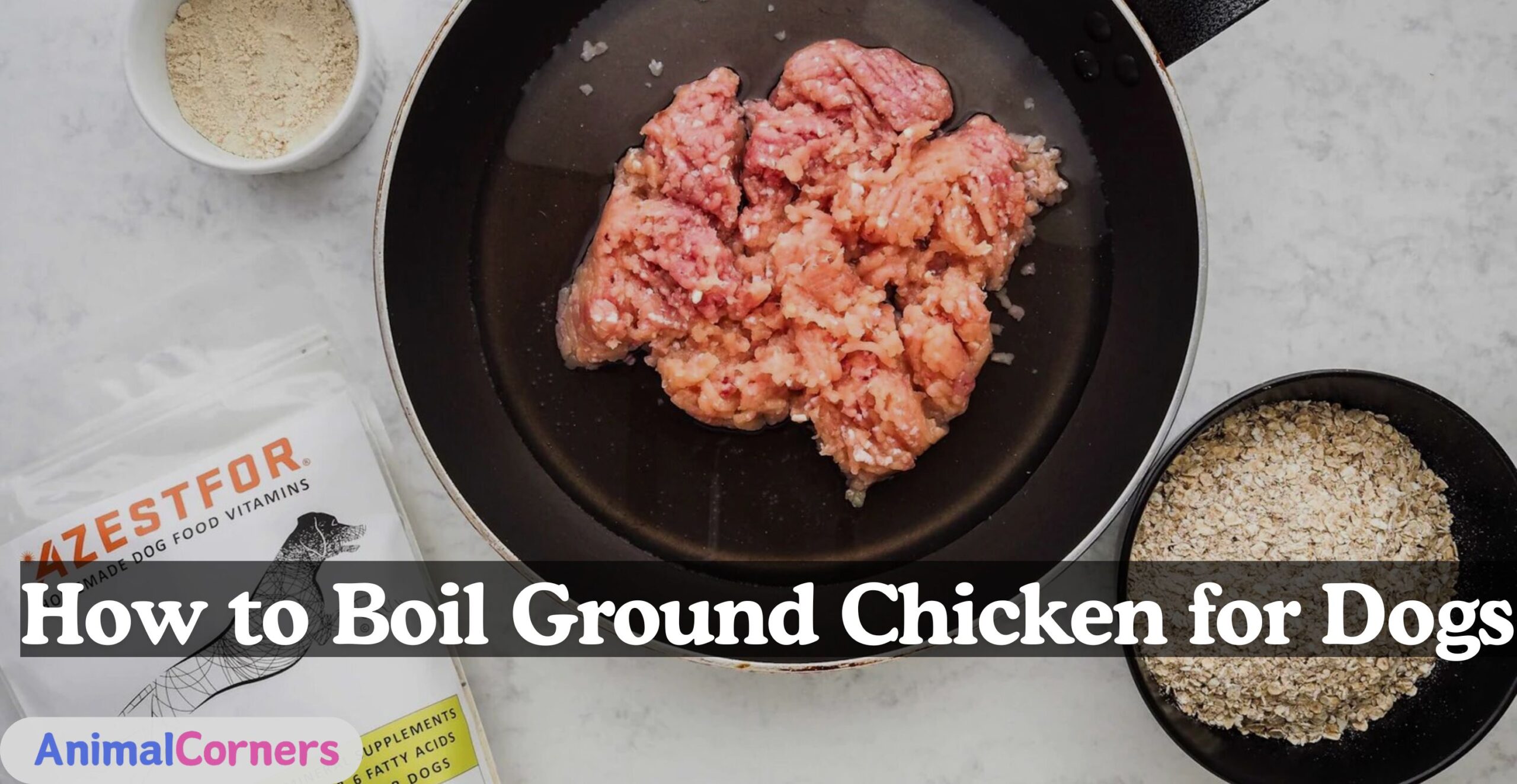 How to Boil Ground Chicken for Dogs